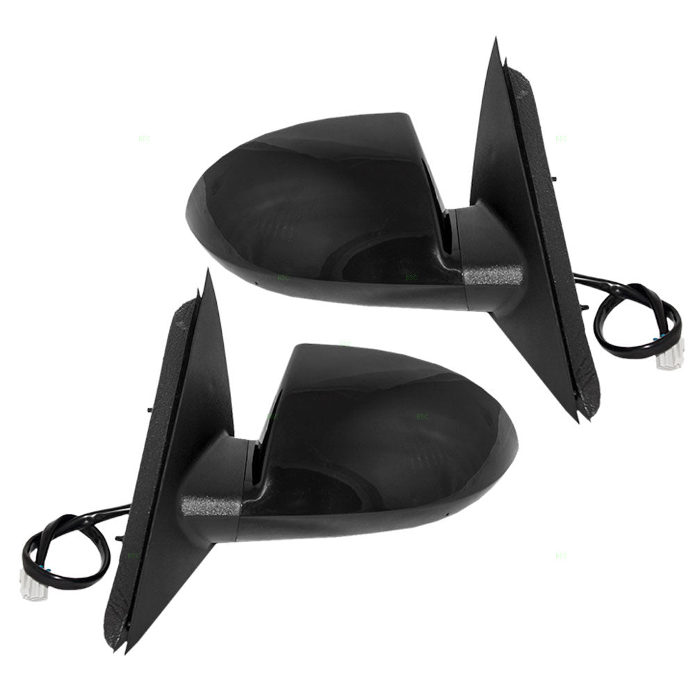 Brock Replacement Driver and Passenger Set Power Side Door Mirrors Heated Textured Base Compatible with 06-13 Impala & 14-16 Impala Limited