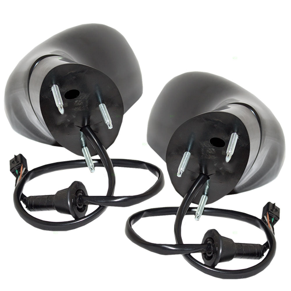 Brock Replacement Driver and Passenger Set Power Side Door Mirrors Heated Compatible with 2005-2009 Corvette 15795837 15795837