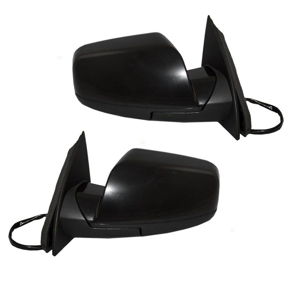 Brock Replacement Driver and Passenger Set Power Side Door Mirrors Heated Compatible with 2010-2014 Equinox Terrain SUV