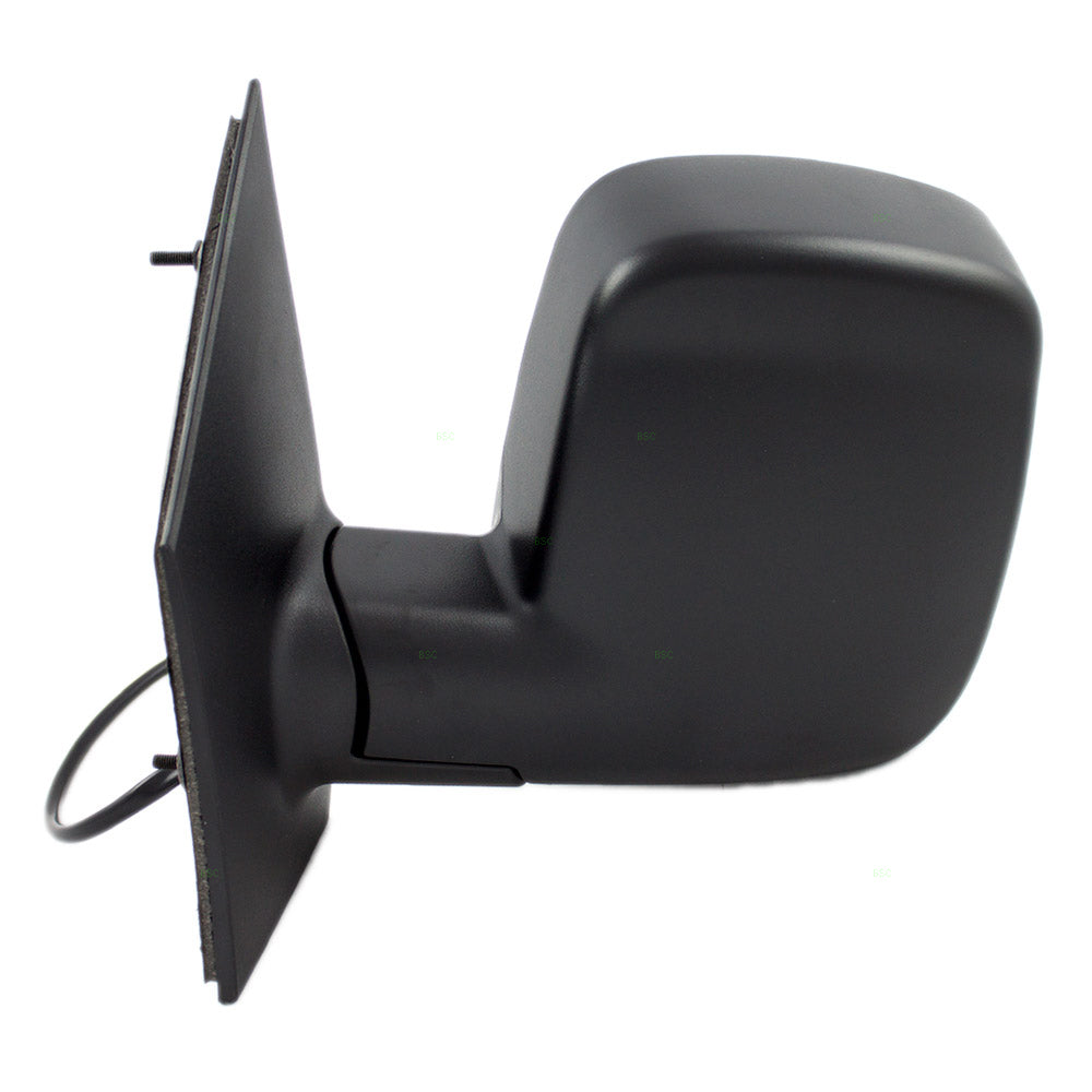 Brock Aftermarket Replacement Driver Left Power Mirror Textured Black With Heat-Dual Glass Without Signal Compatible With 2008-2022 Chevy Express