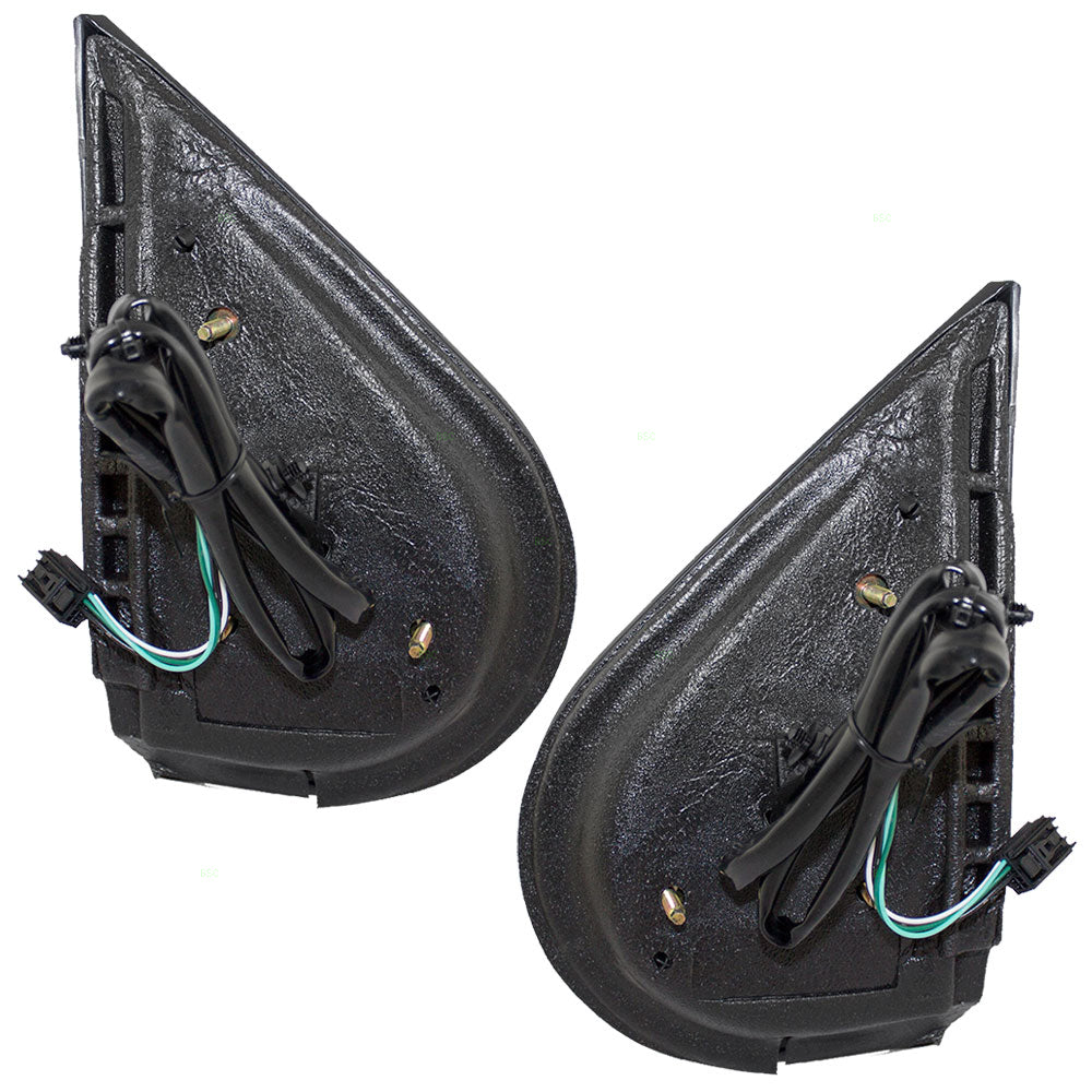 Brock Replacement Set Power Side Door Mirrors Heated Chrome Cover Compatible with 07-13 Silverado Sierra Avalanche Pickup Escalade ESV