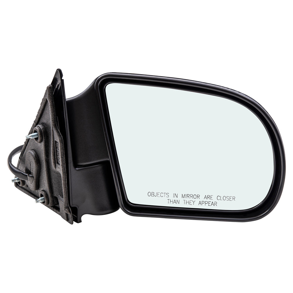 Brock Replacement Passenger Power Side Door Mirror Heated w/ Plastic Base Compatible with Blazer Jimmy Envoy Bravada Sonoma S10 Pickup