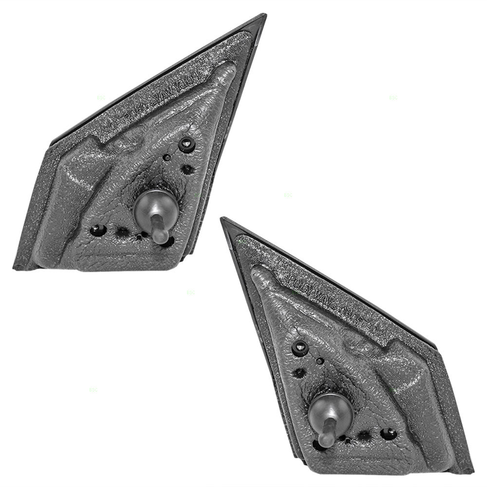 Brock Replacement Driver and Passenger Set Manual Remote Side Door Mirrors Textured Compatible with 2011-2015 Cruze 2016 Cruze Limited