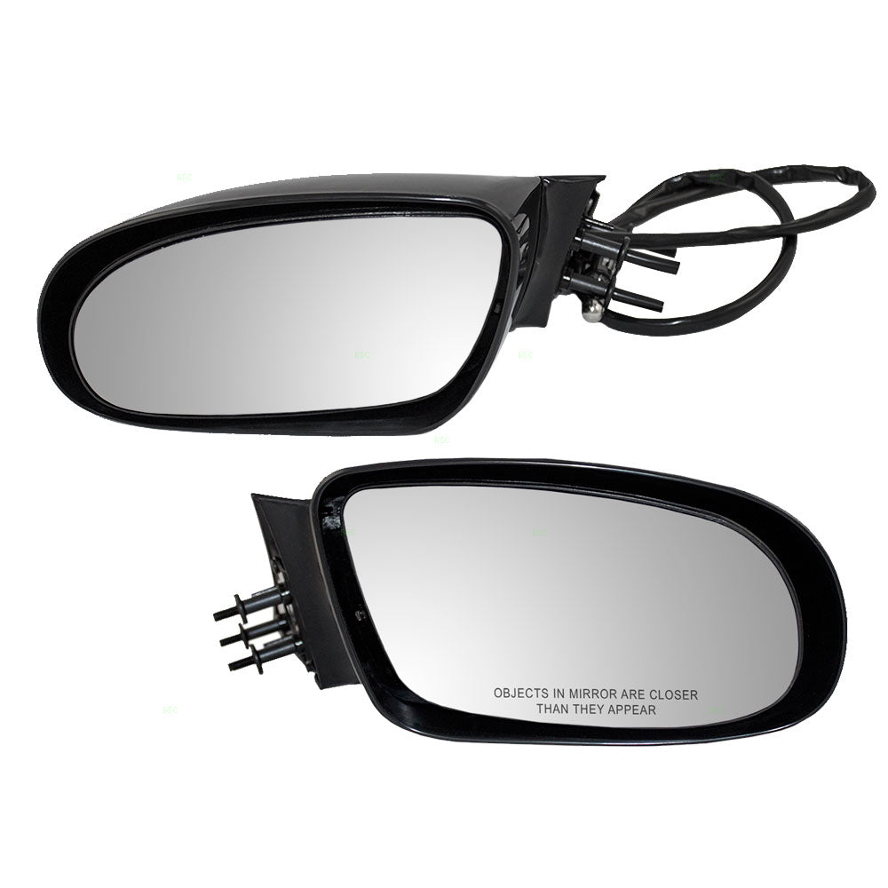 Brock Replacement Driver and Passenger Set Manual Side Door Mirrors Compatible with 1995 1996 Roadmaster Fleetwood Caprice Impala