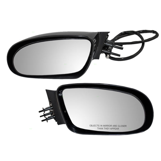 Brock Replacement Driver and Passenger Set Manual Side Door Mirrors Compatible with 1995 1996 Roadmaster Fleetwood Caprice Impala