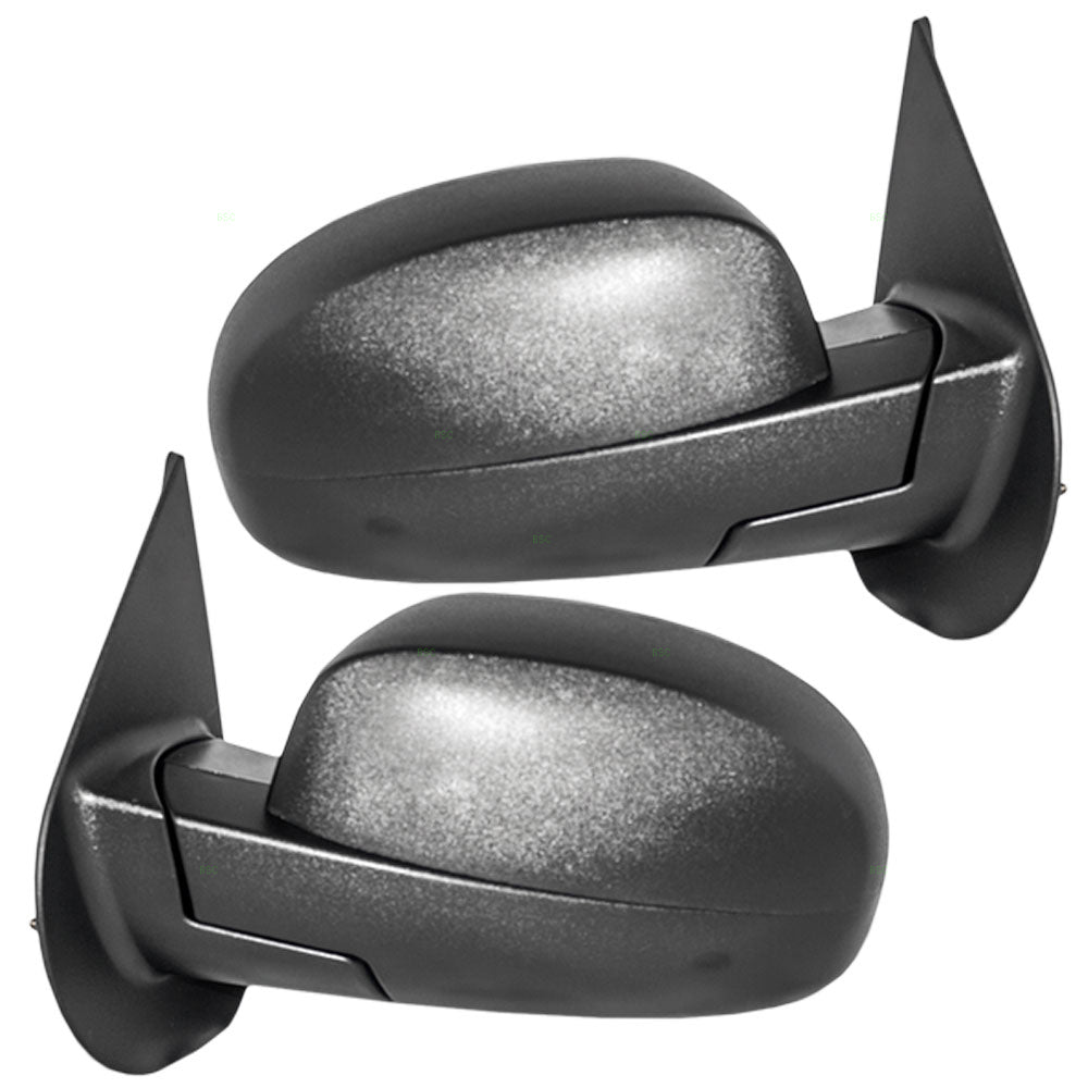 Brock Replacement Set Manual Side Door Mirrors Compatible with 2007-2013 Sierra Silverado Avalanche Escalade EXT Pickup Truck