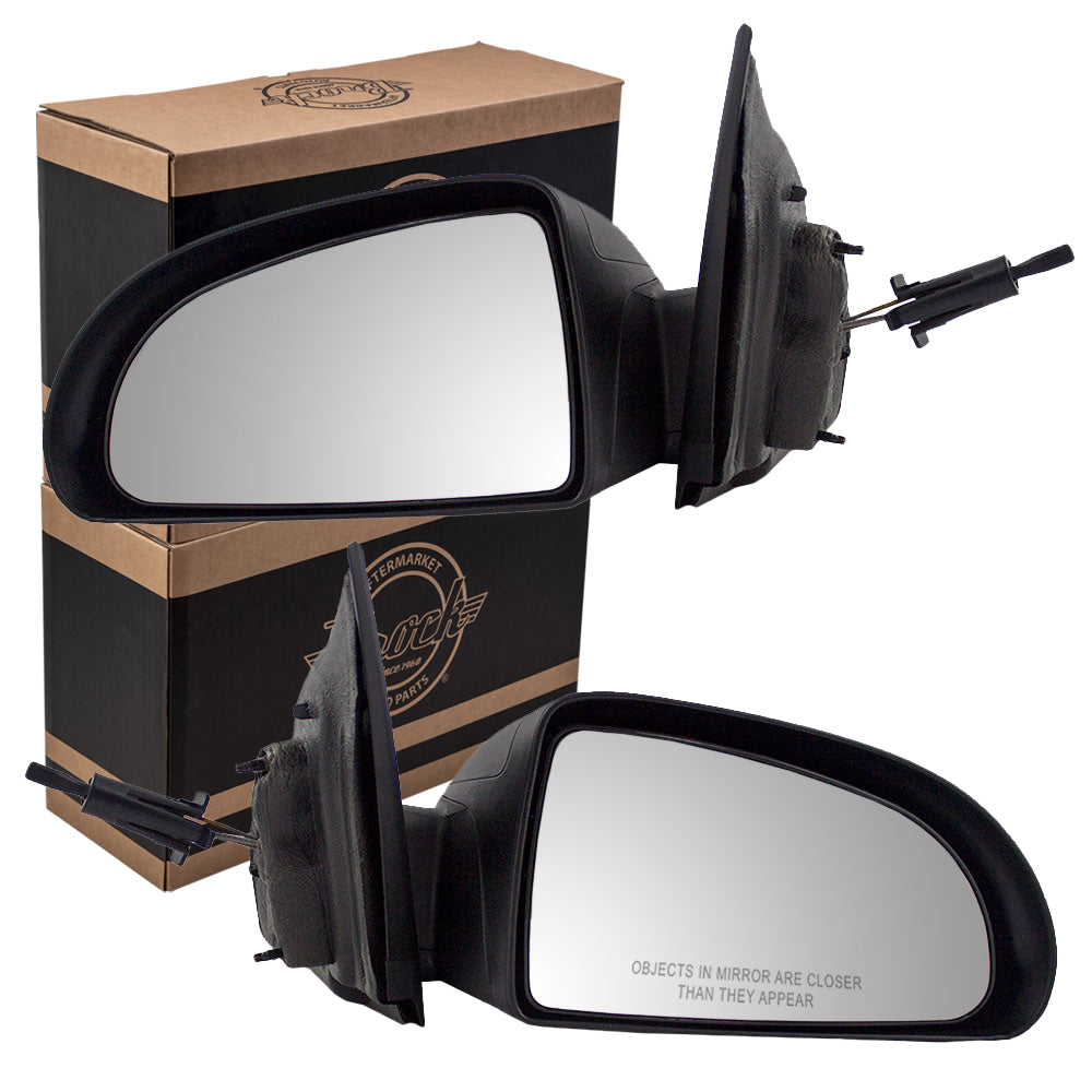 Manual Remote Door Mirrors Set fits Pontiac G5 Chevy Cobalt Coupe Side View Pair