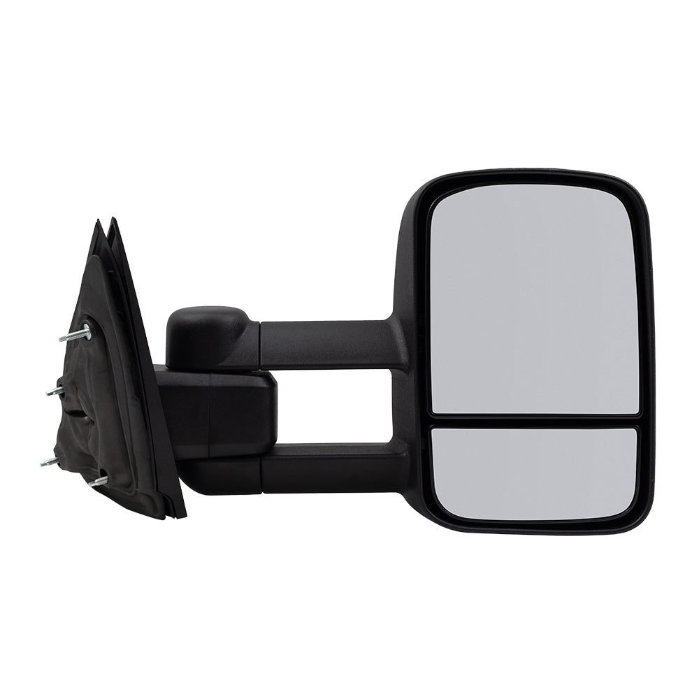 Brock Replacement Passenger Manual Side Tow Mirror with Telescopic Dual Arms Compatible with 2014-2018 Silverado Sierra 2019 LD/Limited Pickup Truck 22820396