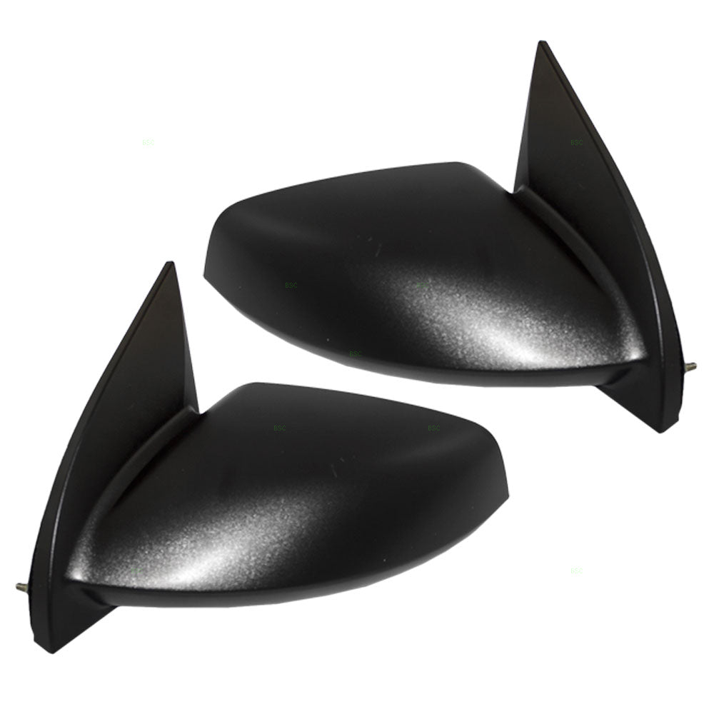 Brock Replacement Driver and Passenger Set Manual Side Door Mirrors Compatible with 2003-2007 Ion Coupe 10363816 10363817