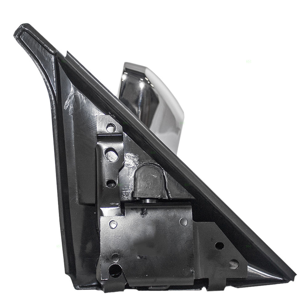 Brock Replacement Driver Manual Side Door Mirror Chrome Below Eyeline Compatible with S10/S15 Pickup Jimmy Blazer Bravada 15642573