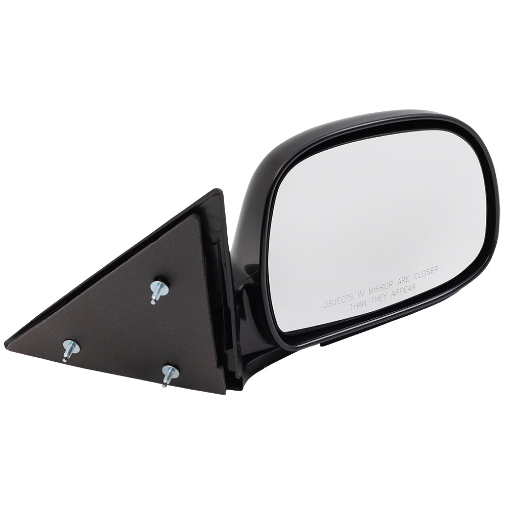 Brock Replacement Passenger Manual Side Door Mirror Below Eyeline Compatible with 1995-1998 Blazer 15150850