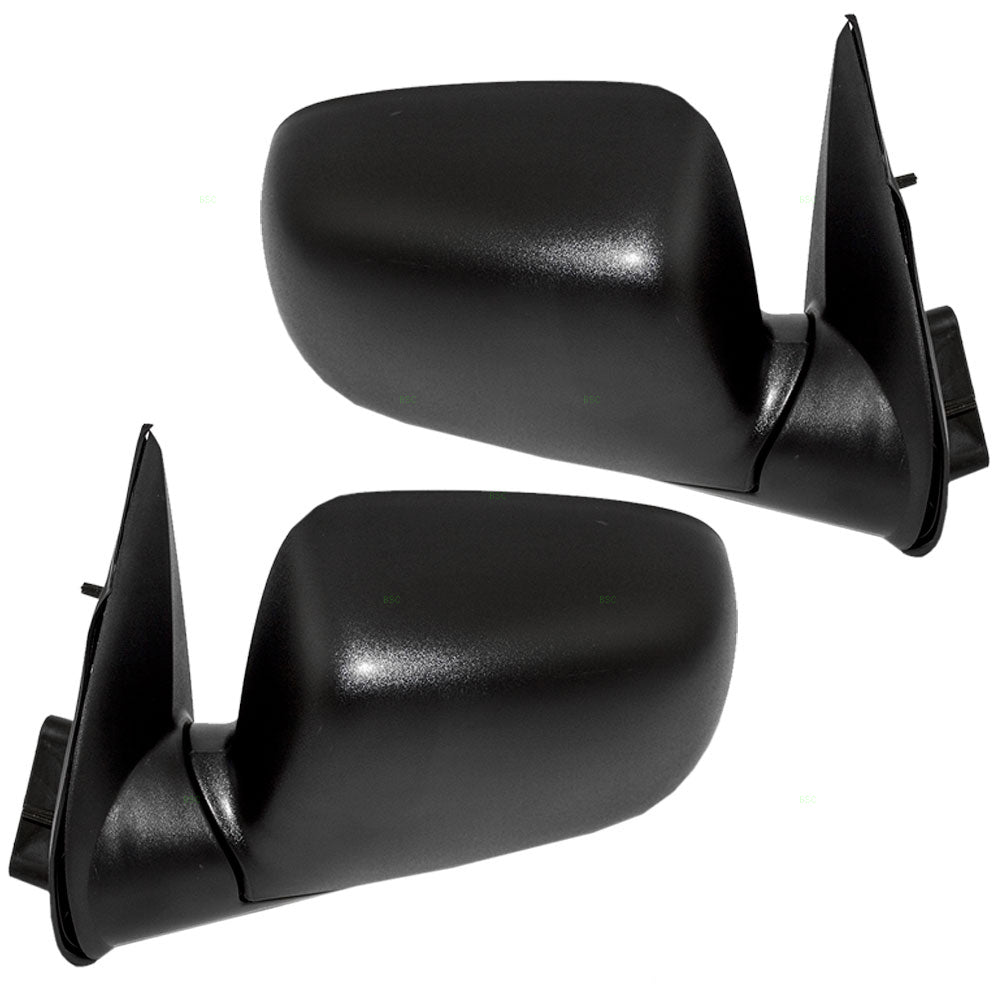 Brock Replacement Driver and Passenger Set Manual Side Door Mirrors Compatible with 04-12 Colorado Canyon 06-08 i-Series Pickup Truck