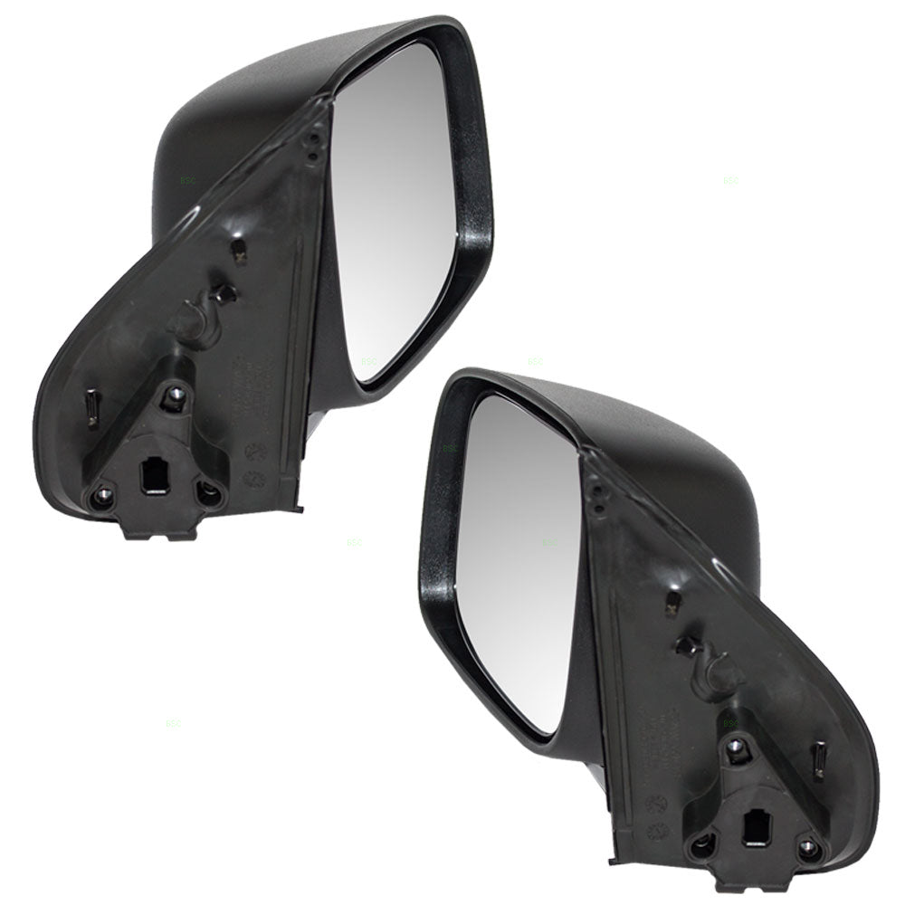 Brock Replacement Driver and Passenger Set Manual Side Door Mirrors Compatible with 04-12 Colorado Canyon 06-08 i-Series Pickup Truck