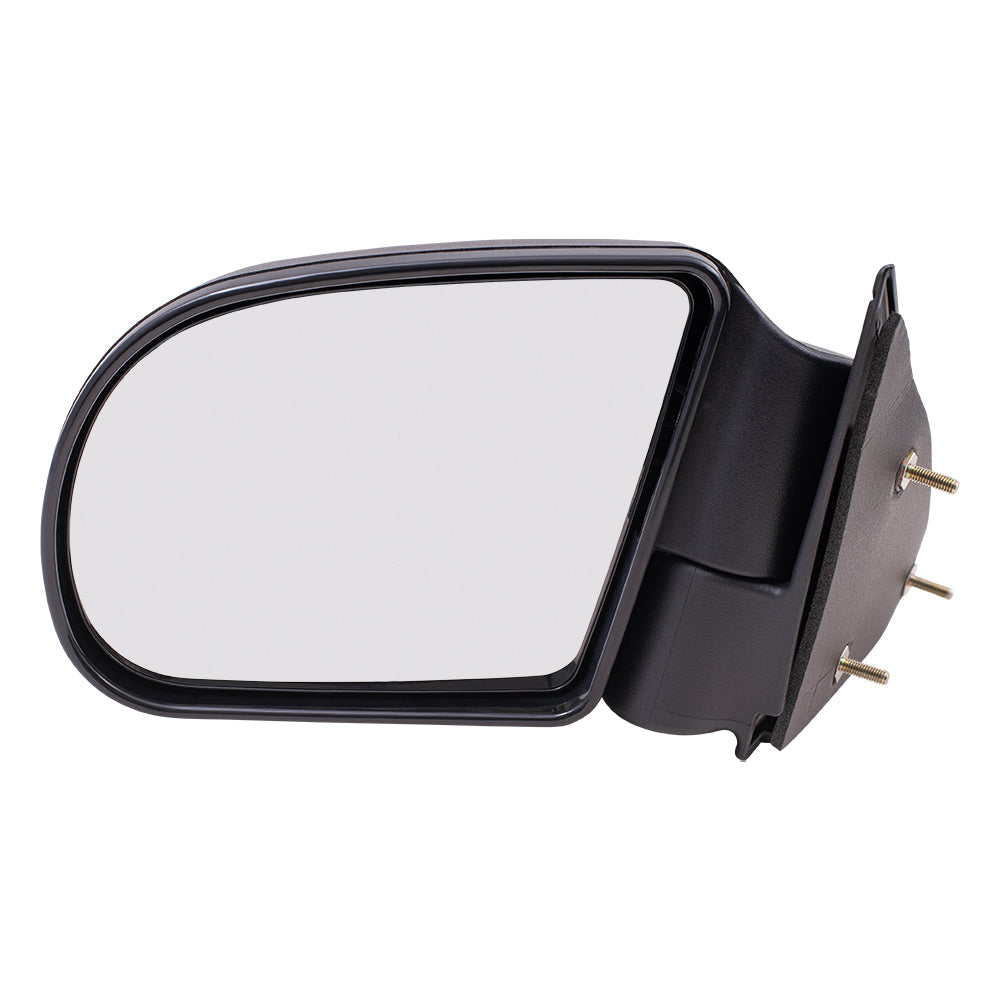 Brock Replacement Driver Manual Side Door Mirror Textured Compatible with Blazer Hombre Jimmy S10 Pickup Truck Sonoma