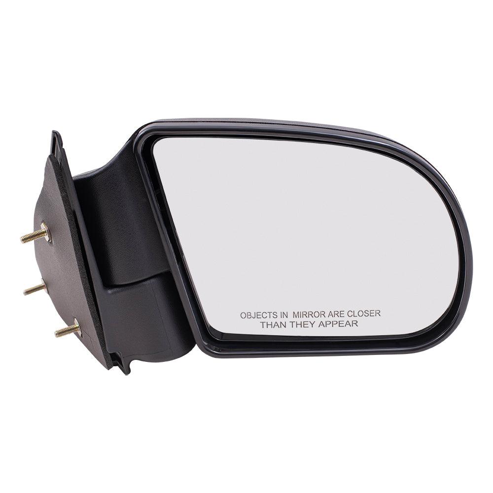 Brock Replacement Passenger Manual Side Door Mirror Textured Compatible with Blazer Hombre Jimmy S10 Pickup Truck Sonoma