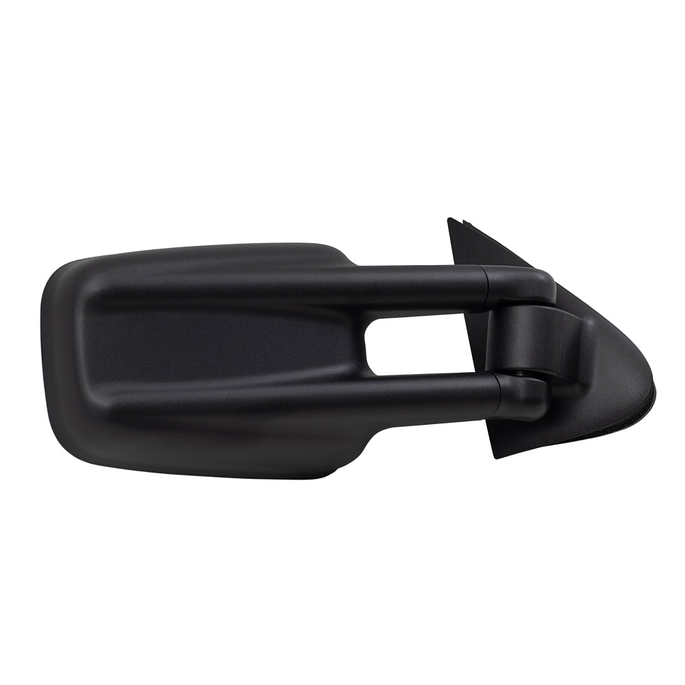 Brock Replacement Passenger Manual Telescopic Tow Mirror with Spotter Glass Compatible with 1999-2007 Silverado Sierra Pickup Truck