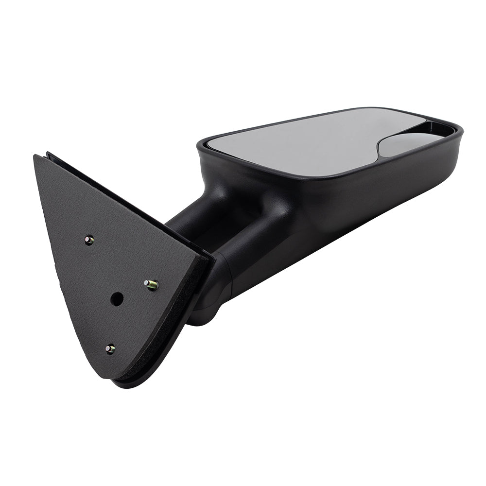 Brock Replacement Passenger Manual Telescopic Tow Mirror with Spotter Glass Compatible with 1999-2007 Silverado Sierra Pickup Truck