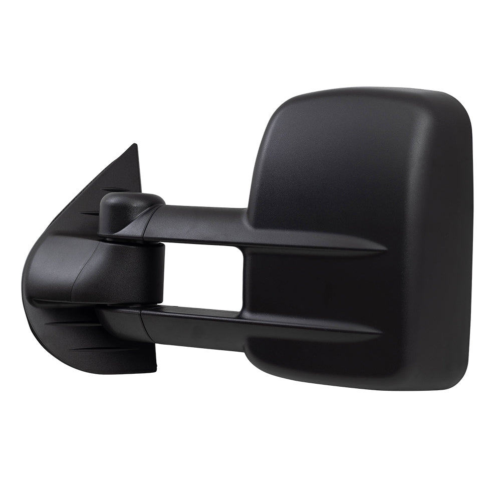 Brock Replacement Driver Manual Telescopic Tow Mirror Compatible with 2007-2014 Silverado Sierra Pickup Truck 20862094