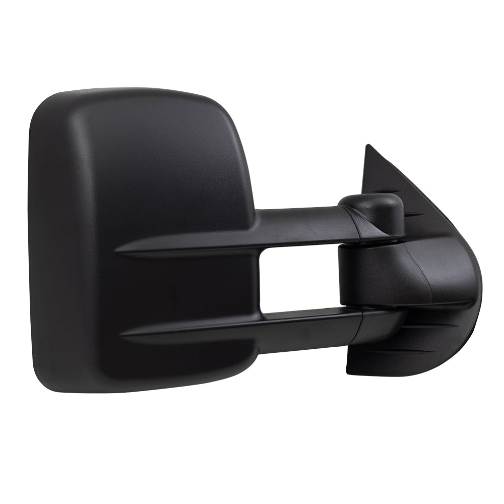 Brock Replacement Passenger Manual Telescopic Tow Mirror Compatible with 2007-2014 Silverado Sierra Pickup Truck 20862095