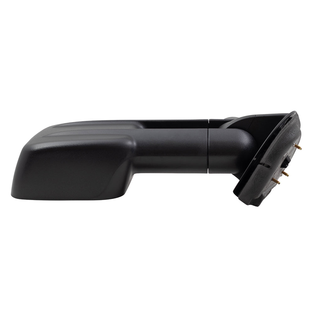 Brock Replacement Passenger Manual Telescopic Tow Mirror Compatible with 2007-2014 Silverado Sierra Pickup Truck 20862095