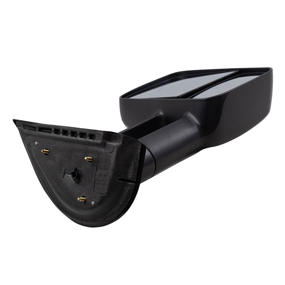 Brock Replacement Passenger Manual Telescopic Tow Mirror Compatible with 2007-2014 Silverado Sierra Pickup Truck 20862095