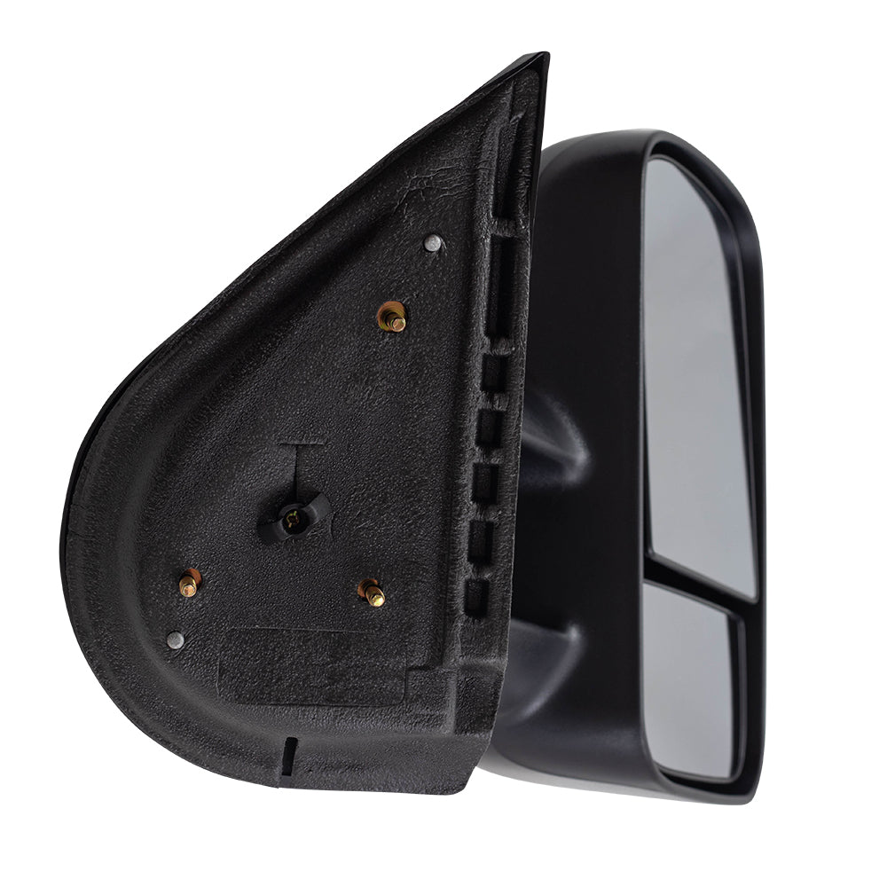 Brock Replacement Passenger Manual Telescopic Tow Mirror Compatible with 2007-2014 Silverado Sierra Pickup Truck 20862095