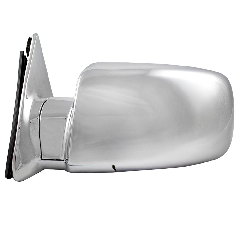 Brock Replacement Driver Manual Chrome Specialty Mirror Compatible with C/K Pickup Suburban Blazer Yukon Tahoe