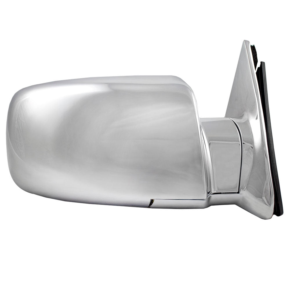 Brock Replacement Passenger Manual Chrome Specialty Mirror Compatible with C/K Pickup Suburban Blazer Yukon Tahoe