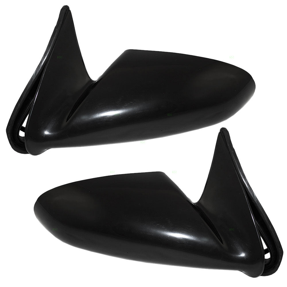 Brock Replacement Driver and Passenger Set Manual Side Door Mirrors Compatible with 1989-1994 Metro Swift 10199651 15637916