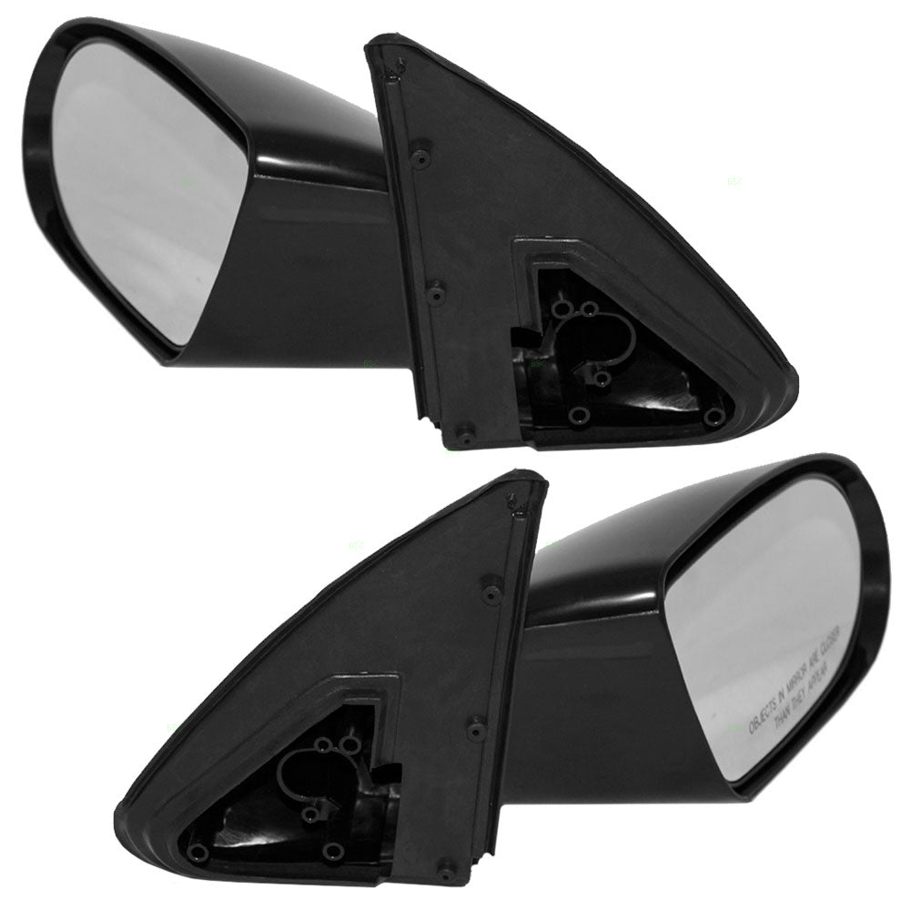 Brock Replacement Driver and Passenger Set Manual Side Door Mirrors Compatible with 1989-1994 Metro Swift 10199651 15637916