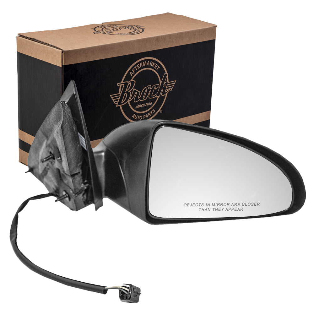 Brock Replacement Driver Power Side Door Mirror Textured Compatible with 2004-2007 Malibu & Maxx 2008 Malibu Classic 15921263
