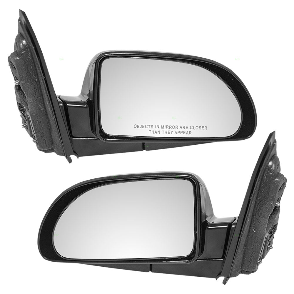 Brock Replacement Driver and Passenger Set Power Side Door Mirrors Compatible with 2006-2009 Equinox Torrent 19169155 19169156