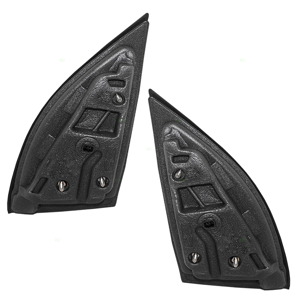 Brock Replacement Driver and Passenger Set Power Side Door Mirrors Compatible with 2006-2009 Equinox Torrent 19169155 19169156