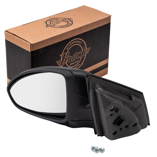 Brock Replacement Driver Power Side Door Mirror Textured Black Compatible with 11-15 Cruze 16 Cruze Limited 95186709