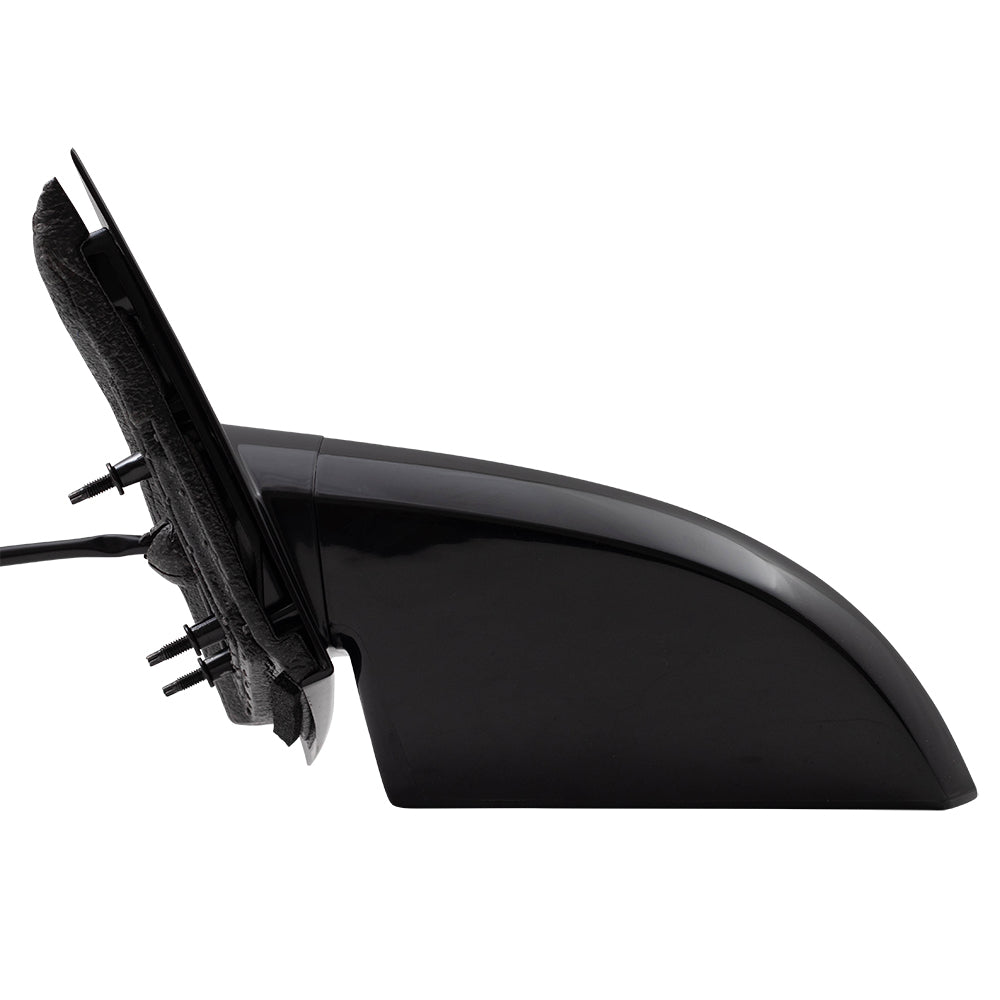Brock Aftermarket Replacement Driver Left Paint to Match Housing/Paint to Match Base Black Power Mirror without Heat Compatible with 2006-2013 Chevy Impala