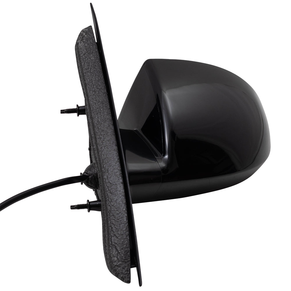 Brock Aftermarket Replacement Driver Left Paint to Match Housing/Paint to Match Base Black Power Mirror without Heat Compatible with 2006-2013 Chevy Impala