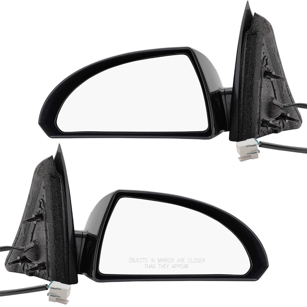 Brock Aftermarket Replacement Driver Left Passenger Right Paint to Match Housing Paint to Match Base Black Power Mirror Set without Heat Compatible with 2006-2013 Chevy Impala