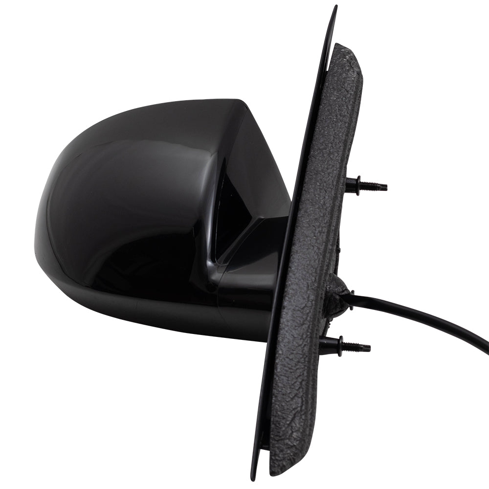 Brock Aftermarket Replacement Passenger Right Paint to Match Housing/Paint to Match Base Black Power Mirror without Heat Compatible with 2006-2013 Chevy Impala