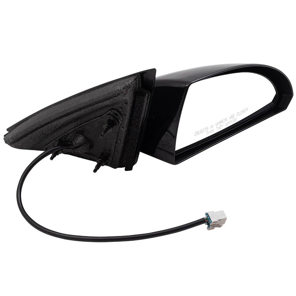 Brock Aftermarket Replacement Passenger Right Paint to Match Housing/Paint to Match Base Black Power Mirror without Heat Compatible with 2006-2013 Chevy Impala