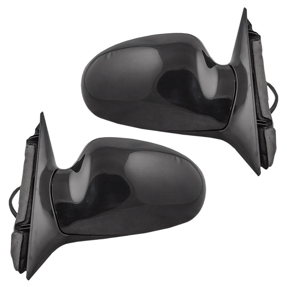 Brock Replacement Driver and Passenger Set Power Side Door Mirrors Compatible with 2000-2005 LeSabre 25769728 25769727