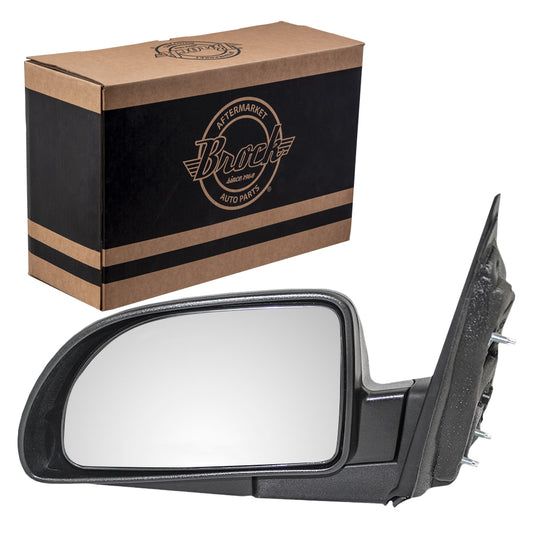 Brock Replacement Driver Power Side Door Mirror Textured Compatible with Vue Equinox Torrent 15873076