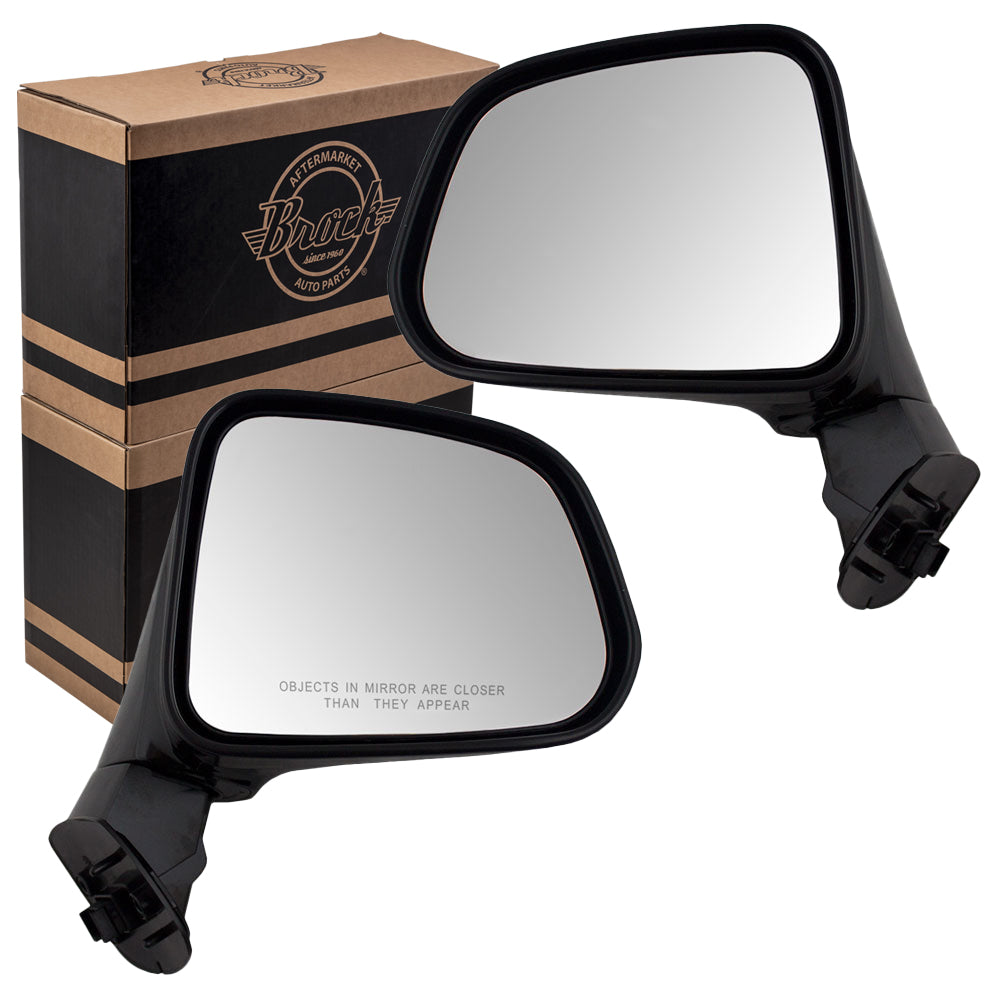 Brock Replacement Driver and Passenger Set Power Side Door Mirrors Compatible with Vue Captiva Sport 19211049 19211048