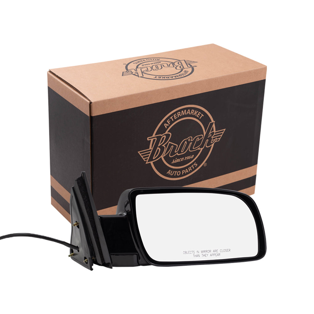 Passenger Power Side Door Mirror Type with Metal Base Compatible with 88-99 Old Body Style C/K Pickup Truck 15764758