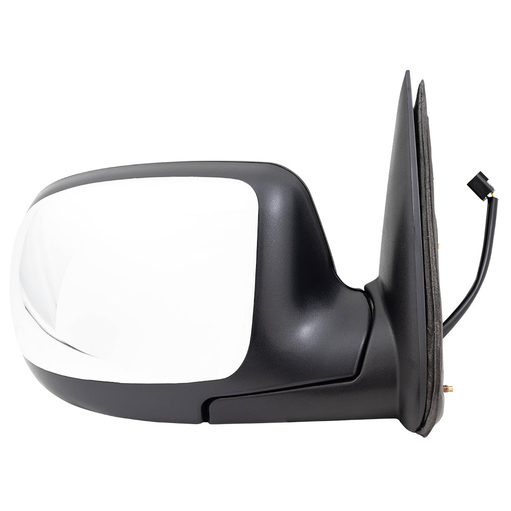 Brock Replacement Driver and Passenger Set Power Side Door Black & Chrome Mirrors Compatible with 99-02 Silverado Sierra Pickup Truck 15172249 15172248