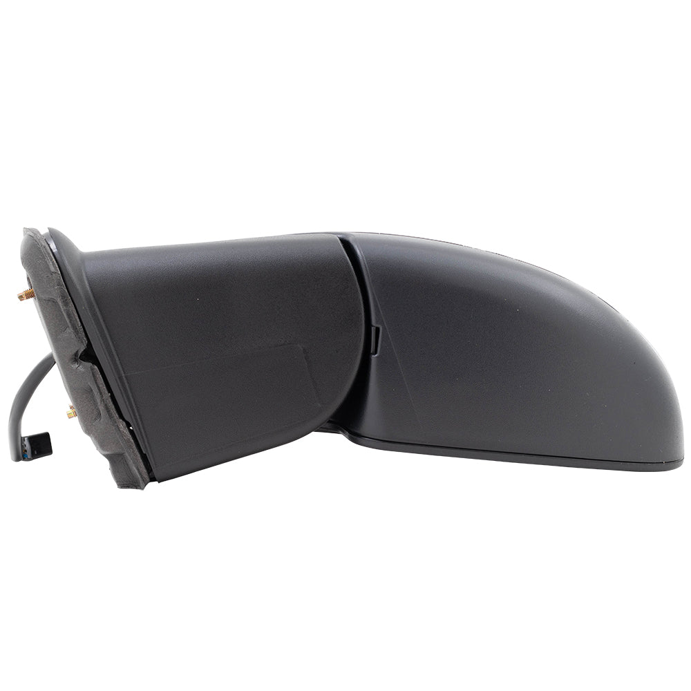 Brock Replacement Driver Power Side Door Mirror Black and Chrome Compatible with 99-02 Silverado Sierra Pickup Truck 15172249