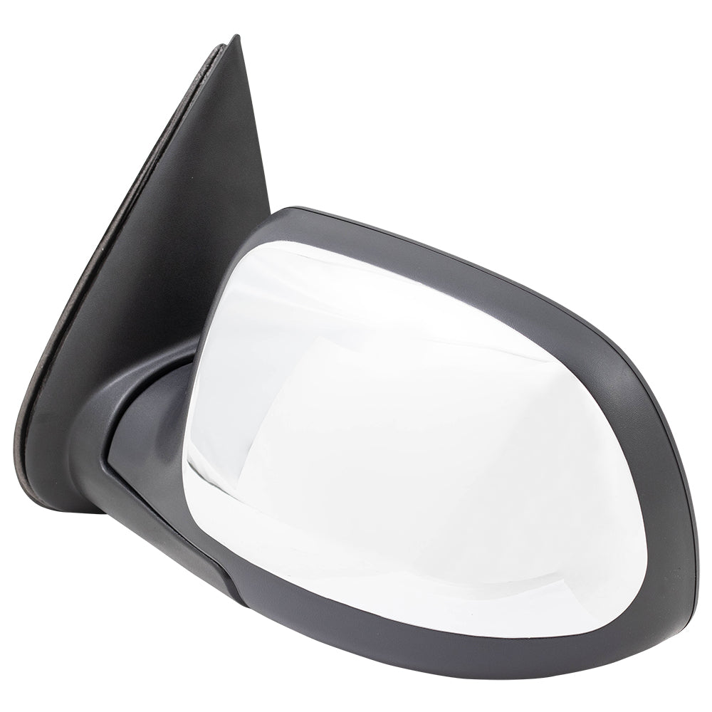 Brock Replacement Driver Power Side Door Mirror Black and Chrome Compatible with 99-02 Silverado Sierra Pickup Truck 15172249