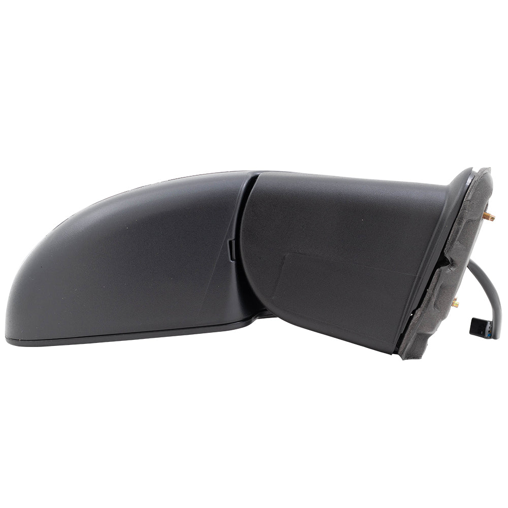 Brock Replacement Passenger Power Side Door Black & Chrome Mirror Compatible with 99-02 Silverado Sierra Pickup Truck 15172248