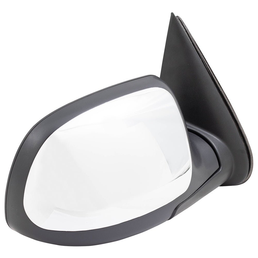 Brock Replacement Passenger Power Side Door Black & Chrome Mirror Compatible with 99-02 Silverado Sierra Pickup Truck 15172248