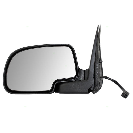 Brock Replacement Driver Performance Upgrade Power Side Door Mirror Textured Compatible with 99-02 Silverado Sierra Pickup Truck 15172247