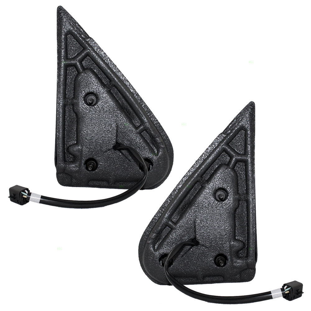 Brock Replacement Set Performance Upgrade Power Side Door Mirrors Textured Compatible with 99-02 Silverado Sierra Pickup Truck 15172247 15172248